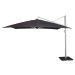  Platinum | Zweefparasol Icon Premium 350 x 350 cm | Faded Black 750866-01